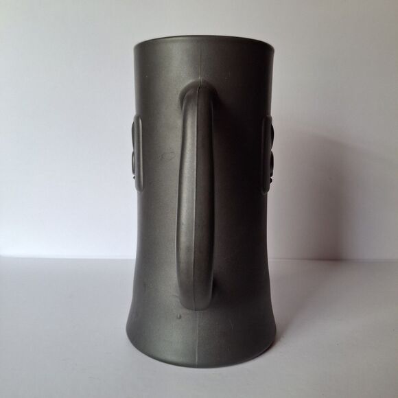 Vintage Playboy Club Beer Mug Embossed Matte Black Glass Bunny Logo Stein 1960 - Picture 2 of 6